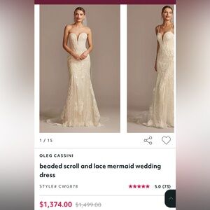 Oleg Cassini Bridal Gown